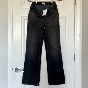 NWT RE/DONE 70s Bootcut Jeans in Black Size 25